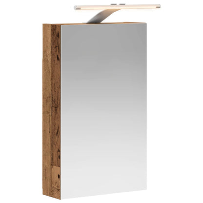 vidaXL Bathroom Mirror Cabinet with Shelf Old Wood 30 x 10.5 x 50 cm