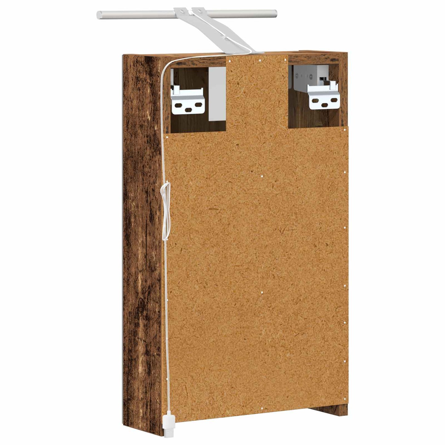 vidaXL Bathroom Mirror Cabinet with Shelf Old Wood 30 x 10.5 x 50 cm