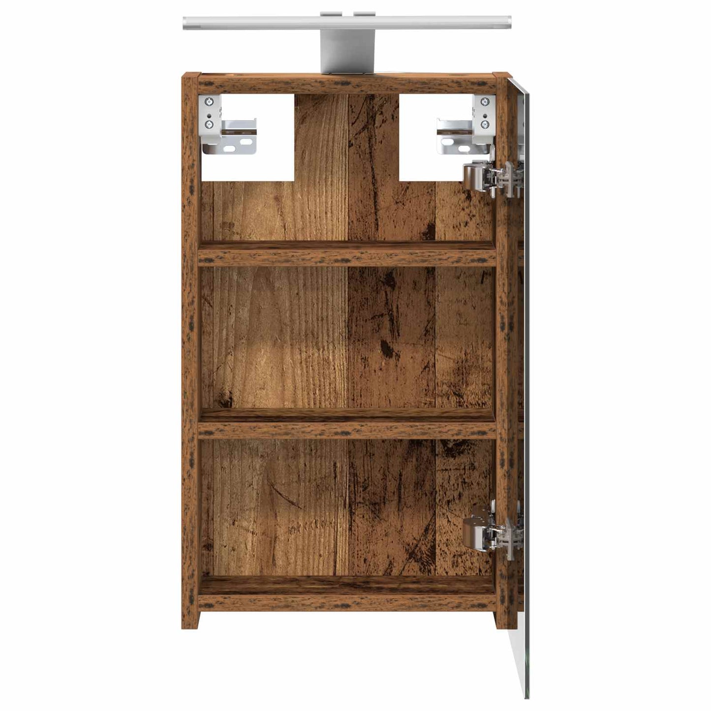 vidaXL Bathroom Mirror Cabinet with Shelf Old Wood 30 x 10.5 x 50 cm