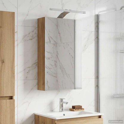 vidaXL Bathroom Mirror Cabinet Artisian Oak 30 x 10.5 x 50 cm