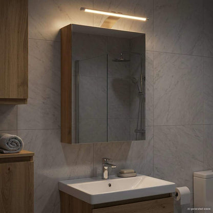 vidaXL Bathroom Mirror Cabinet Artisian Oak 30 x 10.5 x 50 cm