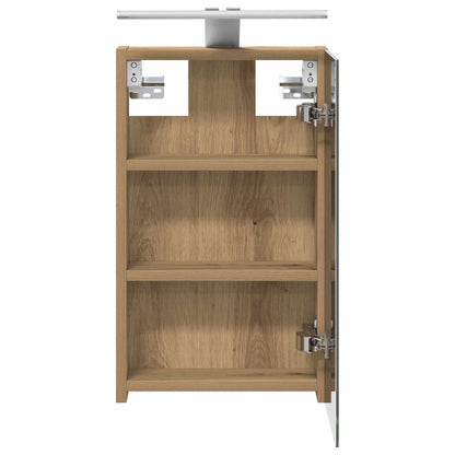 vidaXL Bathroom Mirror Cabinet Artisian Oak 30 x 10.5 x 50 cm