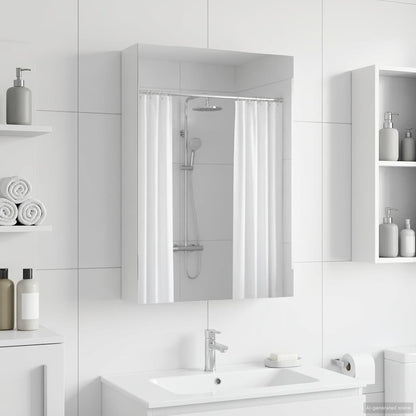 vidaXL Bathroom Mirror Cabinet with Shelf White 40 x 10.5 x 60.5 cm