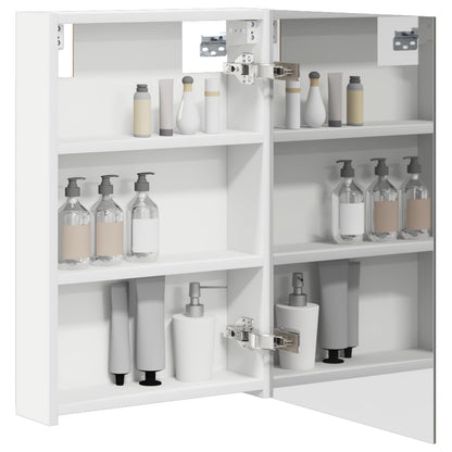 vidaXL Bathroom Mirror Cabinet with Shelf White 40 x 10.5 x 60.5 cm
