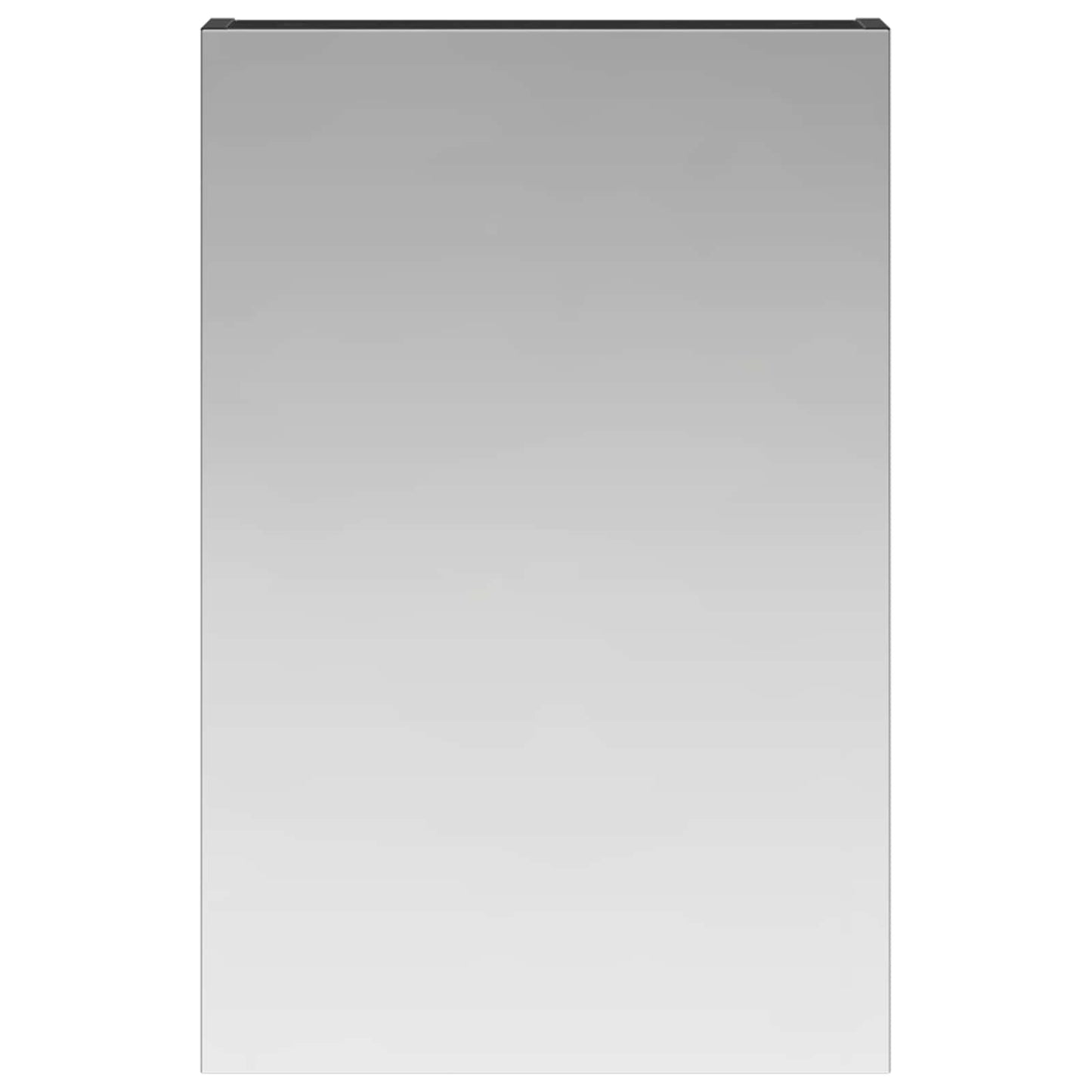 vidaXL Bathroom Mirror Cabinet with Door Black Oak 40 x 10.5 x 60.5 cm