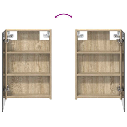 vidaXL Bathroom Mirror Cabinet Sonoma Oak 40 x 10.5 x 60.5 cm