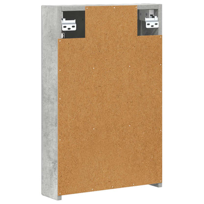vidaXL Bathroom Mirror Cabinet Concrete Grey 40 x 10.5 x 60.5 cm