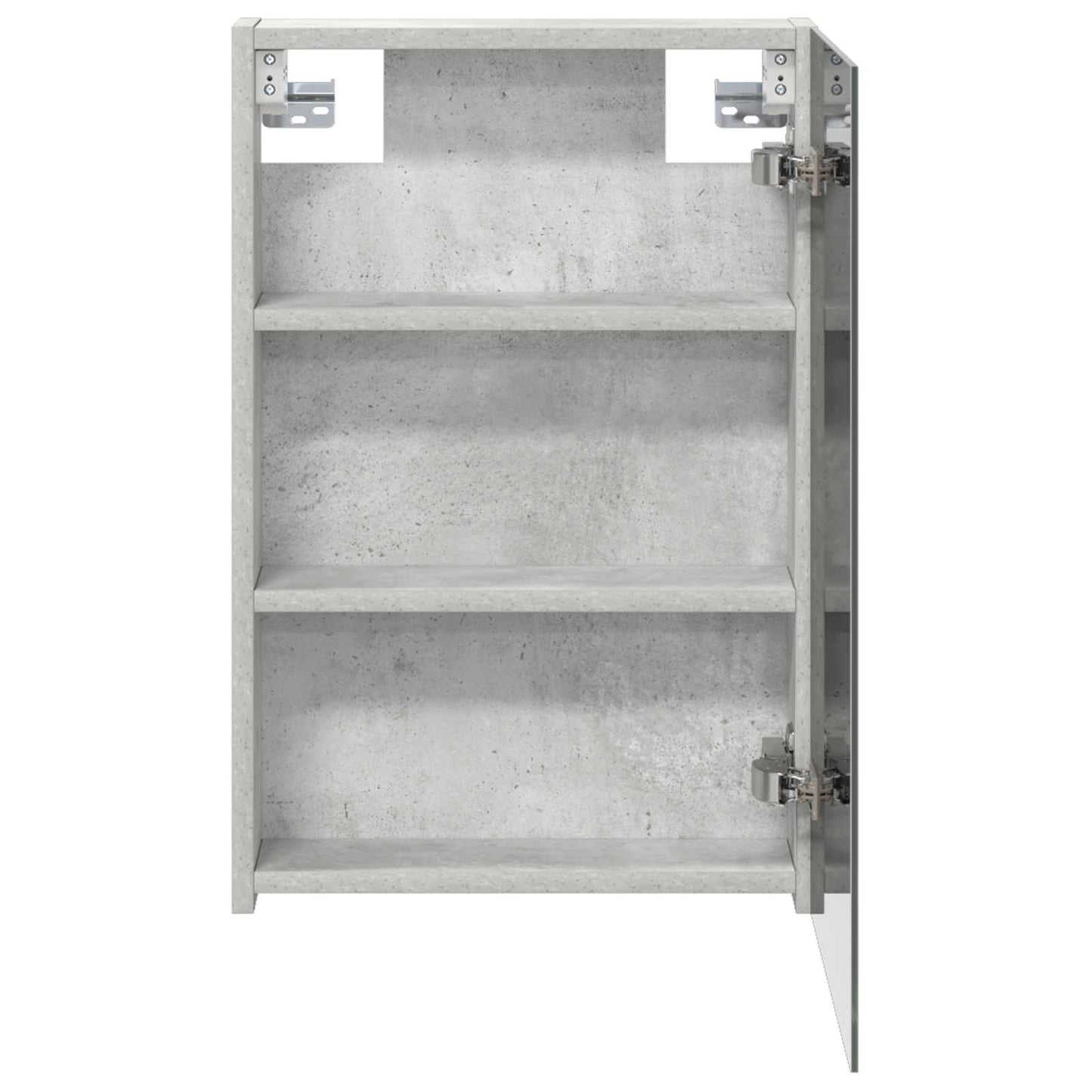 vidaXL Bathroom Mirror Cabinet Concrete Grey 40 x 10.5 x 60.5 cm