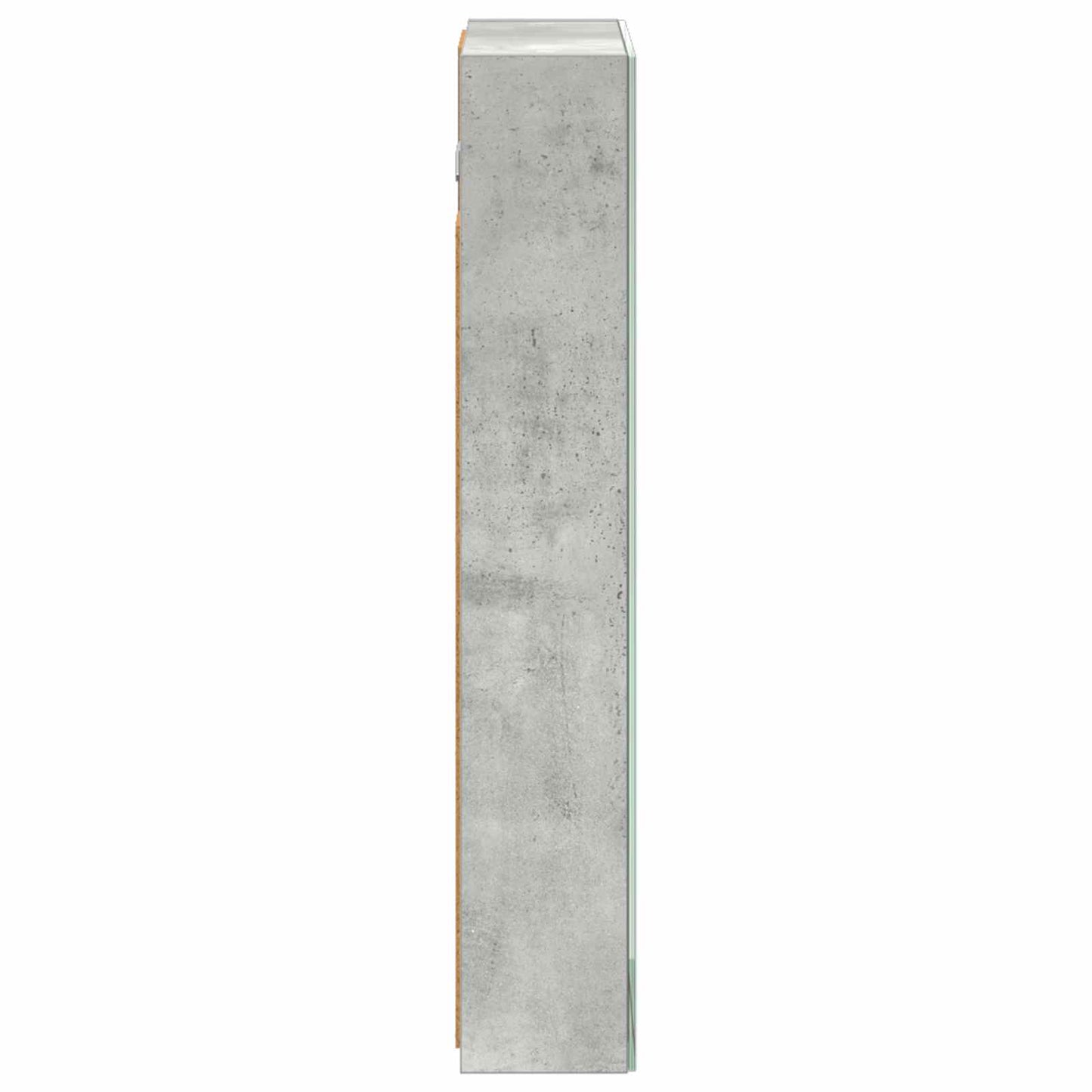 vidaXL Bathroom Mirror Cabinet Concrete Grey 40 x 10.5 x 60.5 cm