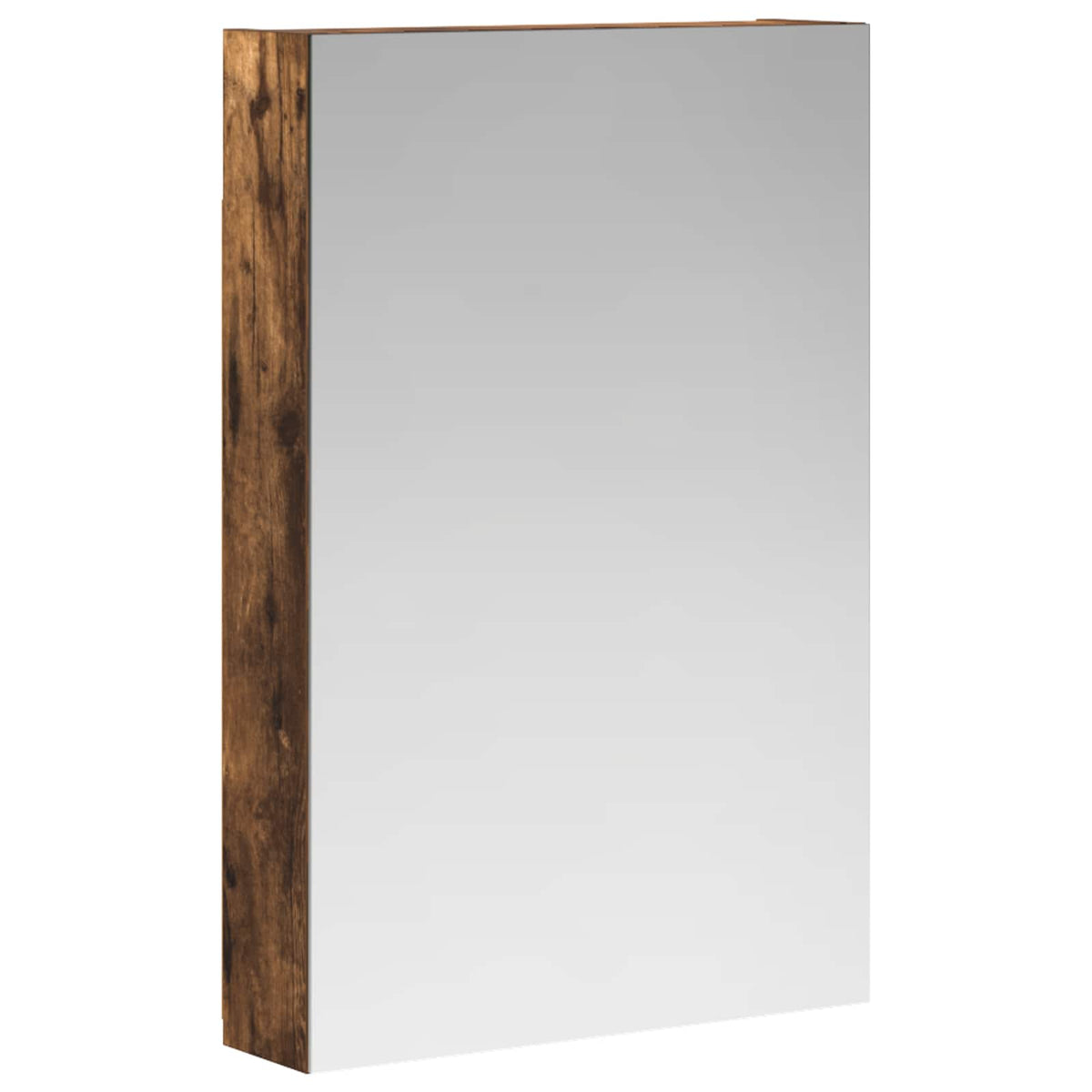 vidaXL Bathroom Mirror Cabinet Smoked Oak 40 x 10.5 x 60.5 cm