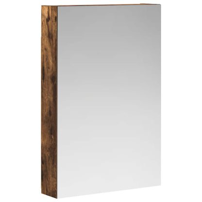 vidaXL Bathroom Mirror Cabinet Smoked Oak 40 x 10.5 x 60.5 cm