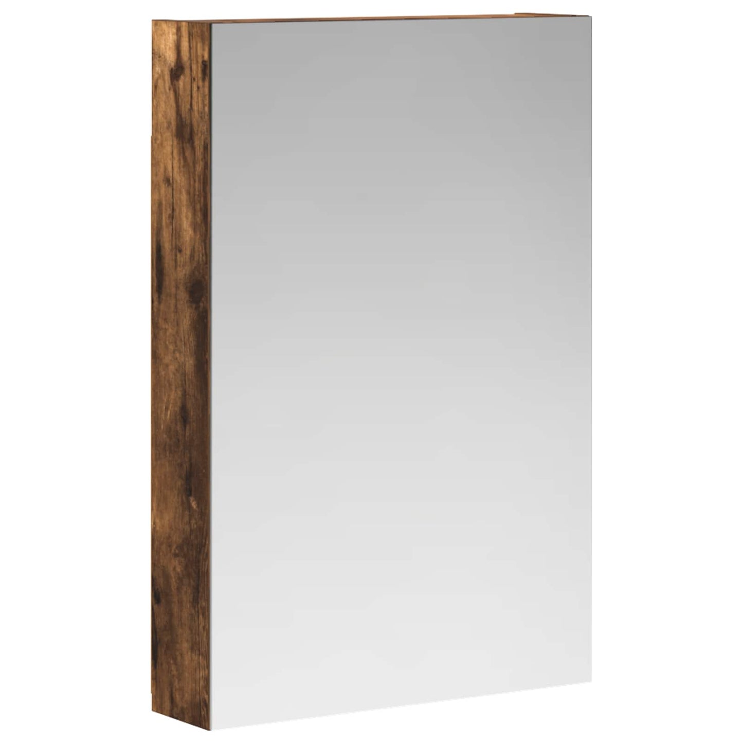 vidaXL Bathroom Mirror Cabinet Smoked Oak 40 x 10.5 x 60.5 cm