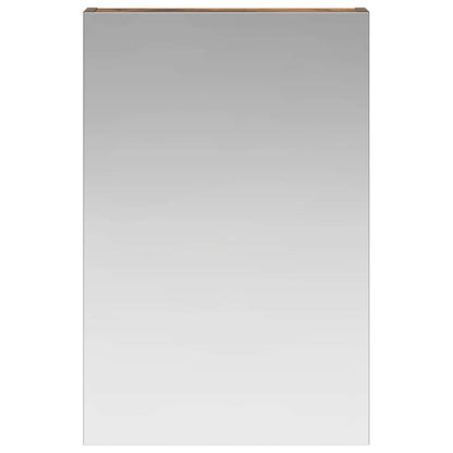 vidaXL Bathroom Mirror Cabinet Smoked Oak 40 x 10.5 x 60.5 cm