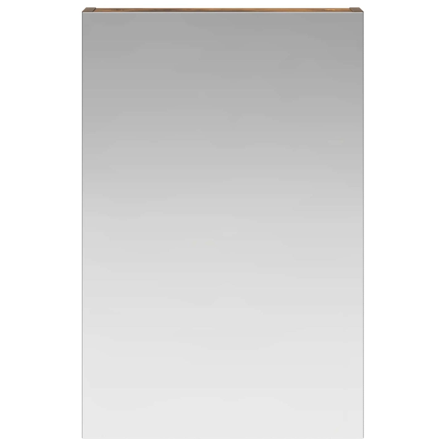 vidaXL Bathroom Mirror Cabinet Smoked Oak 40 x 10.5 x 60.5 cm