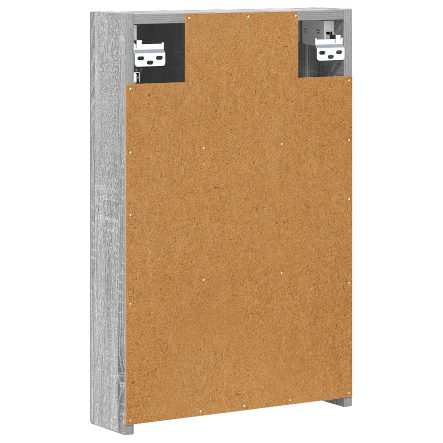 vidaXL Bathroom Mirror Cabinet Grey Sonoma 40 x 10.5 x 60.5 cm