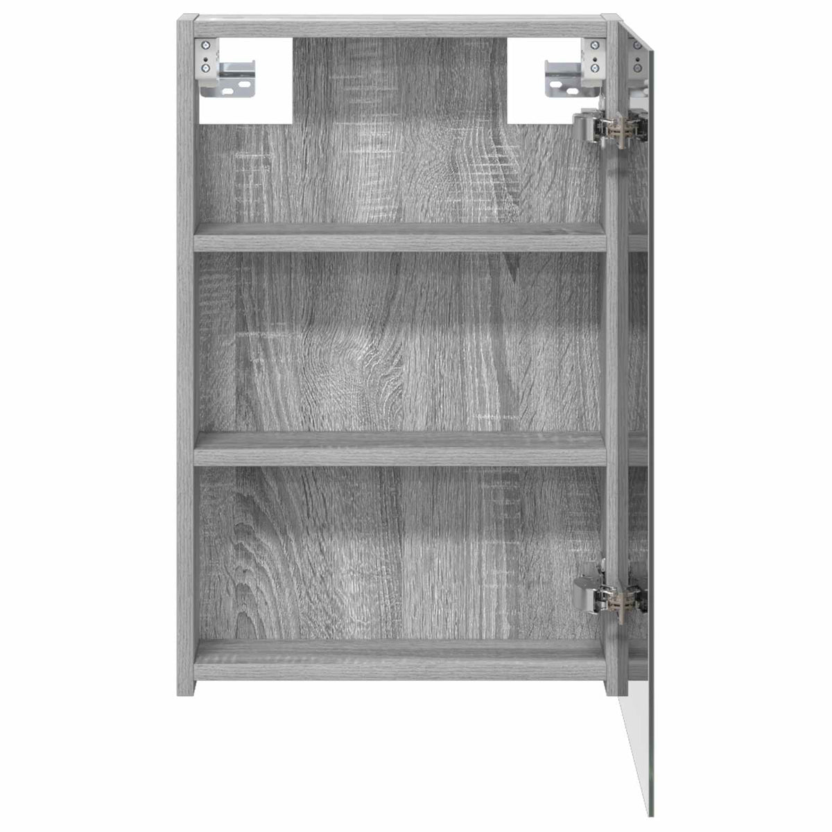 vidaXL Bathroom Mirror Cabinet Grey Sonoma 40 x 10.5 x 60.5 cm