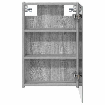 vidaXL Bathroom Mirror Cabinet Grey Sonoma 40 x 10.5 x 60.5 cm