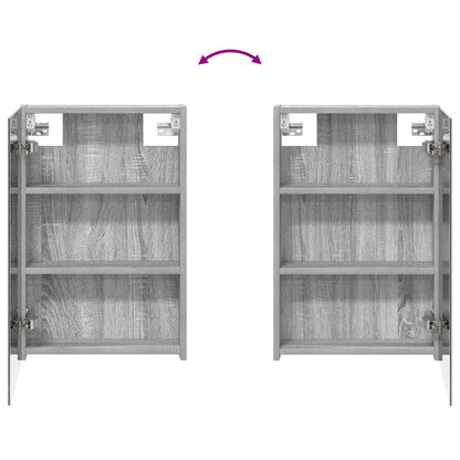 vidaXL Bathroom Mirror Cabinet Grey Sonoma 40 x 10.5 x 60.5 cm