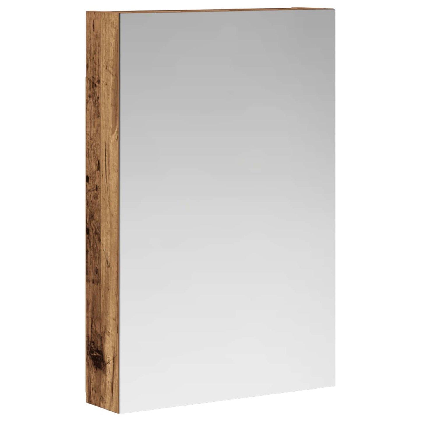 vidaXL Bathroom Mirror Cabinet with Shelf Old Wood 40 x 10.5 x 60.5 cm