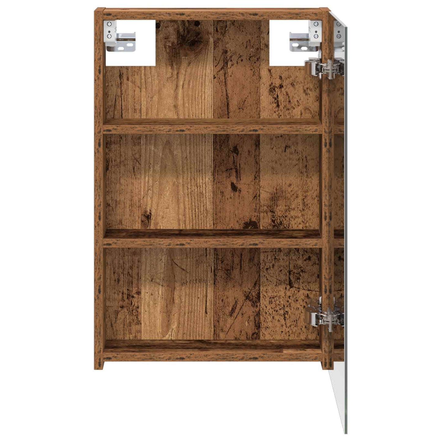 vidaXL Bathroom Mirror Cabinet with Shelf Old Wood 40 x 10.5 x 60.5 cm