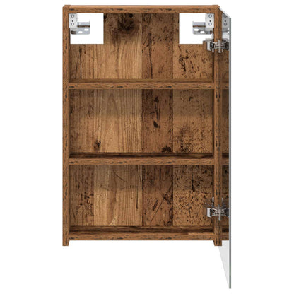 vidaXL Bathroom Mirror Cabinet with Shelf Old Wood 40 x 10.5 x 60.5 cm