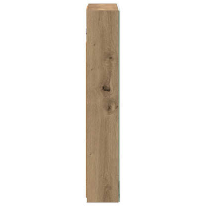 vidaXL Bathroom Mirror Cabinet Artisian Oak 40 x 10.5 x 60.5 cm