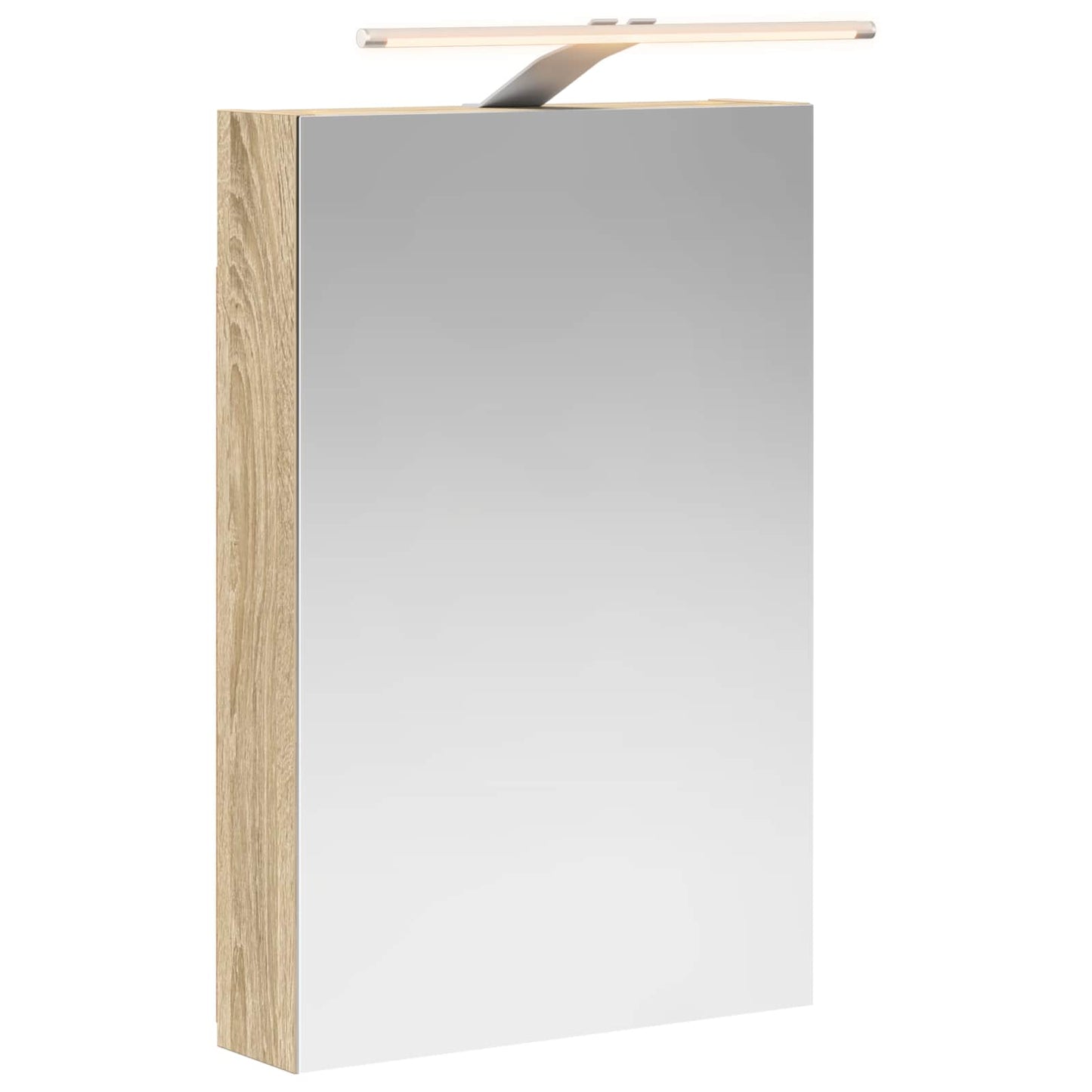 vidaXL Bathroom Mirror Cabinet Sonoma Oak 40 x 10.5 x 60.5 cm