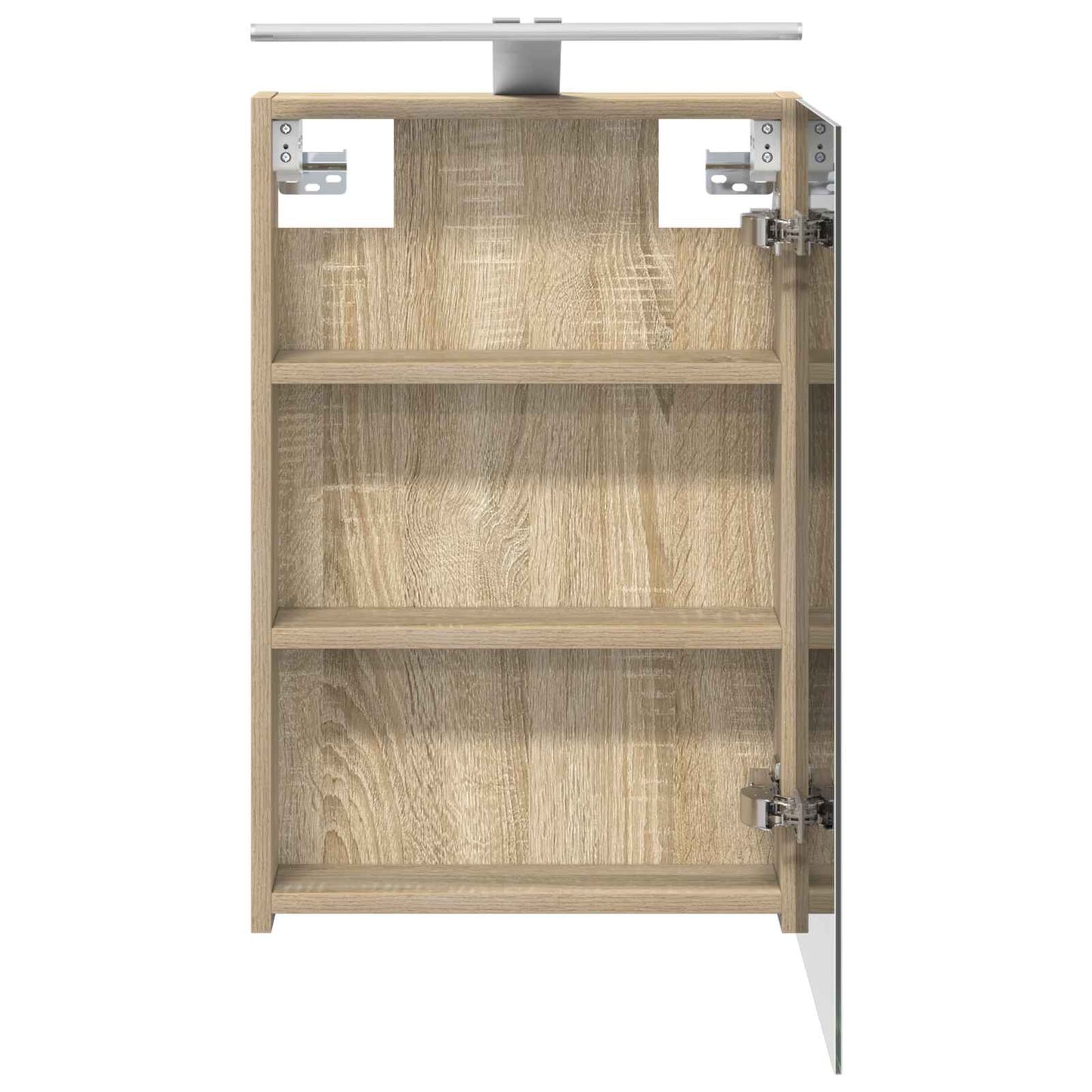 vidaXL Bathroom Mirror Cabinet Sonoma Oak 40 x 10.5 x 60.5 cm