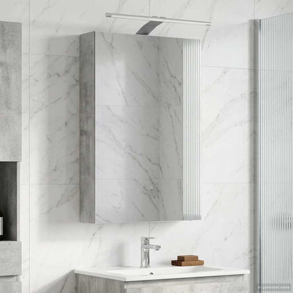 vidaXL Bathroom Mirror Cabinet Concrete Grey 40 x 10.5 x 60.5 cm