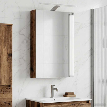 vidaXL Bathroom Mirror Cabinet with Shelf Old Wood 40 x 10.5 x 60.5 cm
