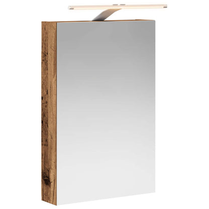 vidaXL Bathroom Mirror Cabinet with Shelf Old Wood 40 x 10.5 x 60.5 cm