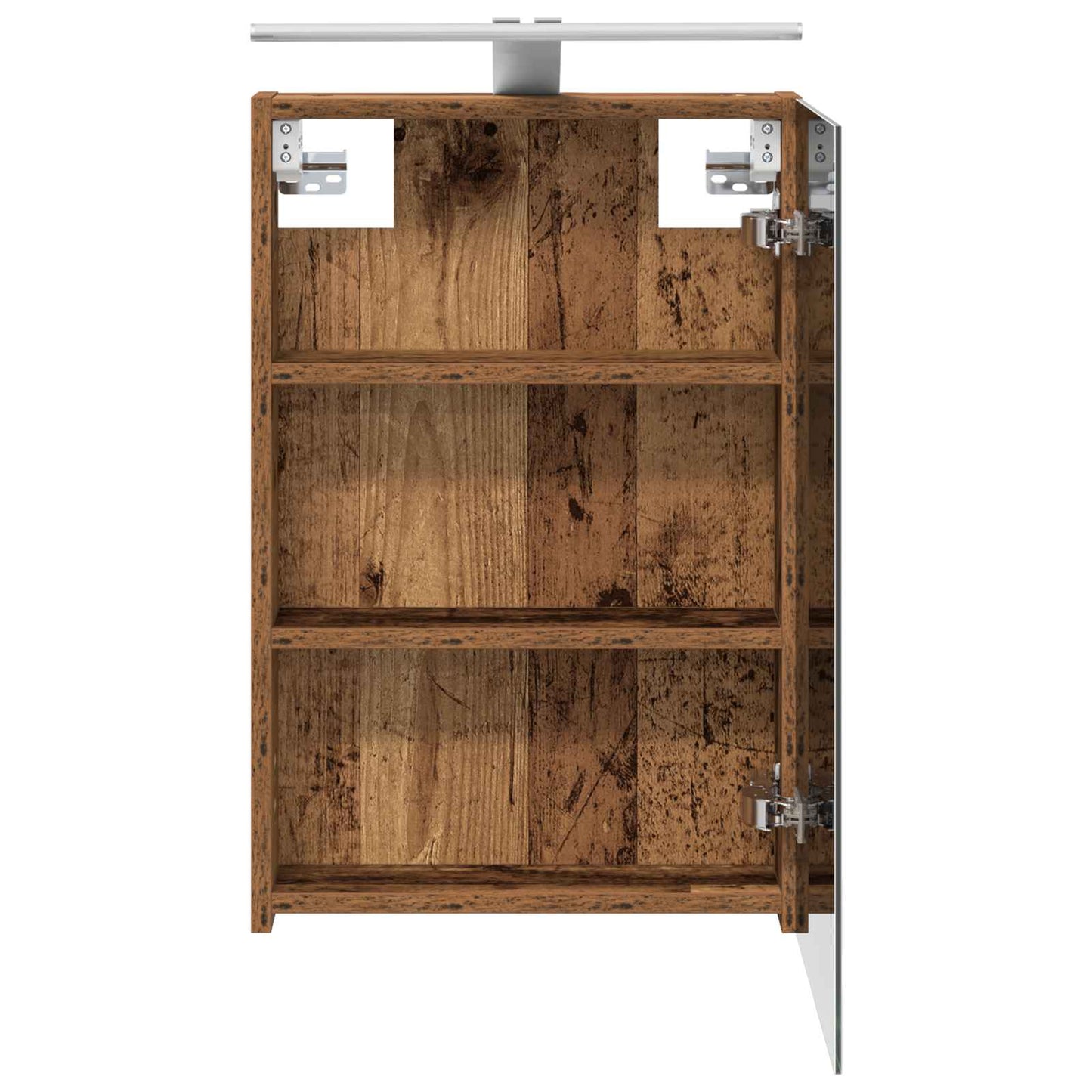 vidaXL Bathroom Mirror Cabinet with Shelf Old Wood 40 x 10.5 x 60.5 cm