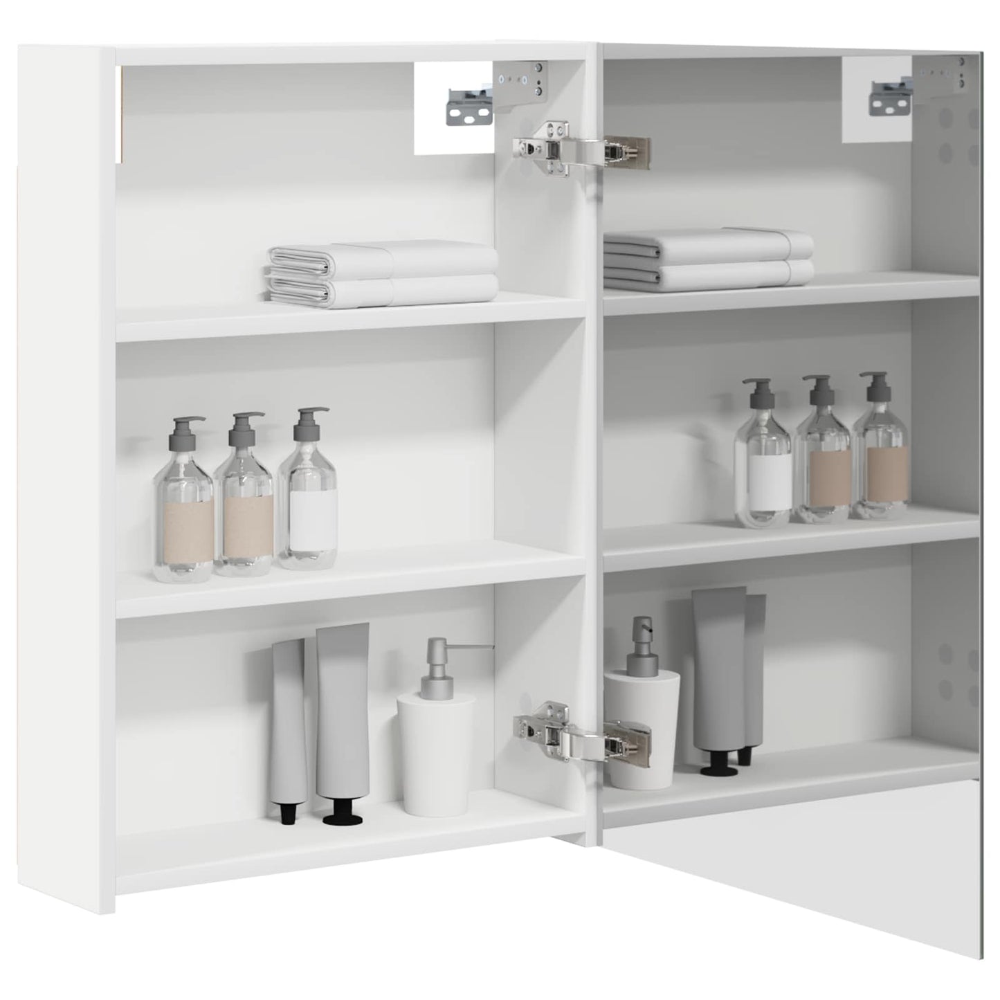vidaXL Bathroom Mirror Cabinet White 50 x 14.5 x 70 cm Engineered wood