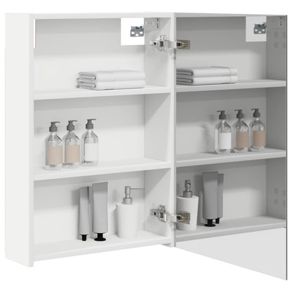 vidaXL Bathroom Mirror Cabinet White 50 x 14.5 x 70 cm Engineered wood