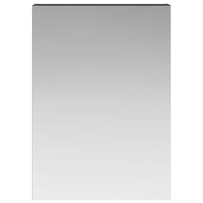 vidaXL Bathroom Mirror Cabinet with Shelf Black Oak 50 x 14.5 x 70 cm