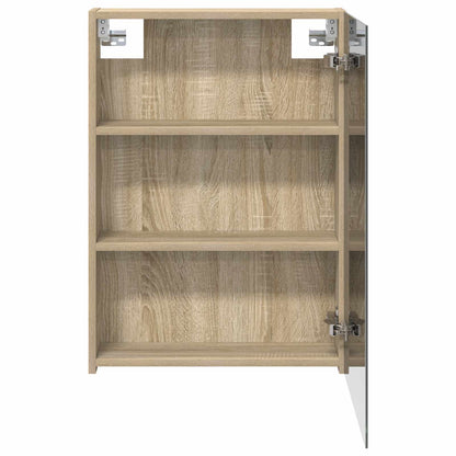 vidaXL Bathroom Mirror Cabinet with Shelf Sonoma Oak 50 x 14.5 x 70 cm