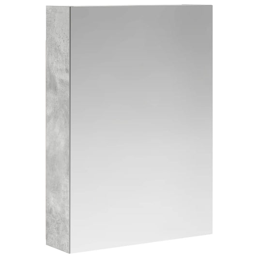 vidaXL Bathroom Mirror Cabinet Concrete Grey 50 x 14.5 x 70 cm