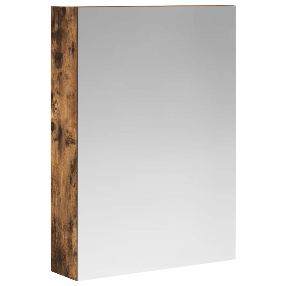 vidaXL Bathroom Mirror Cabinet Smoked Oak 50 x 14.5 x 70 cm