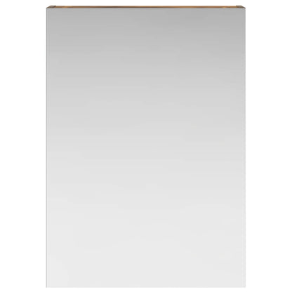 vidaXL Bathroom Mirror Cabinet Smoked Oak 50 x 14.5 x 70 cm