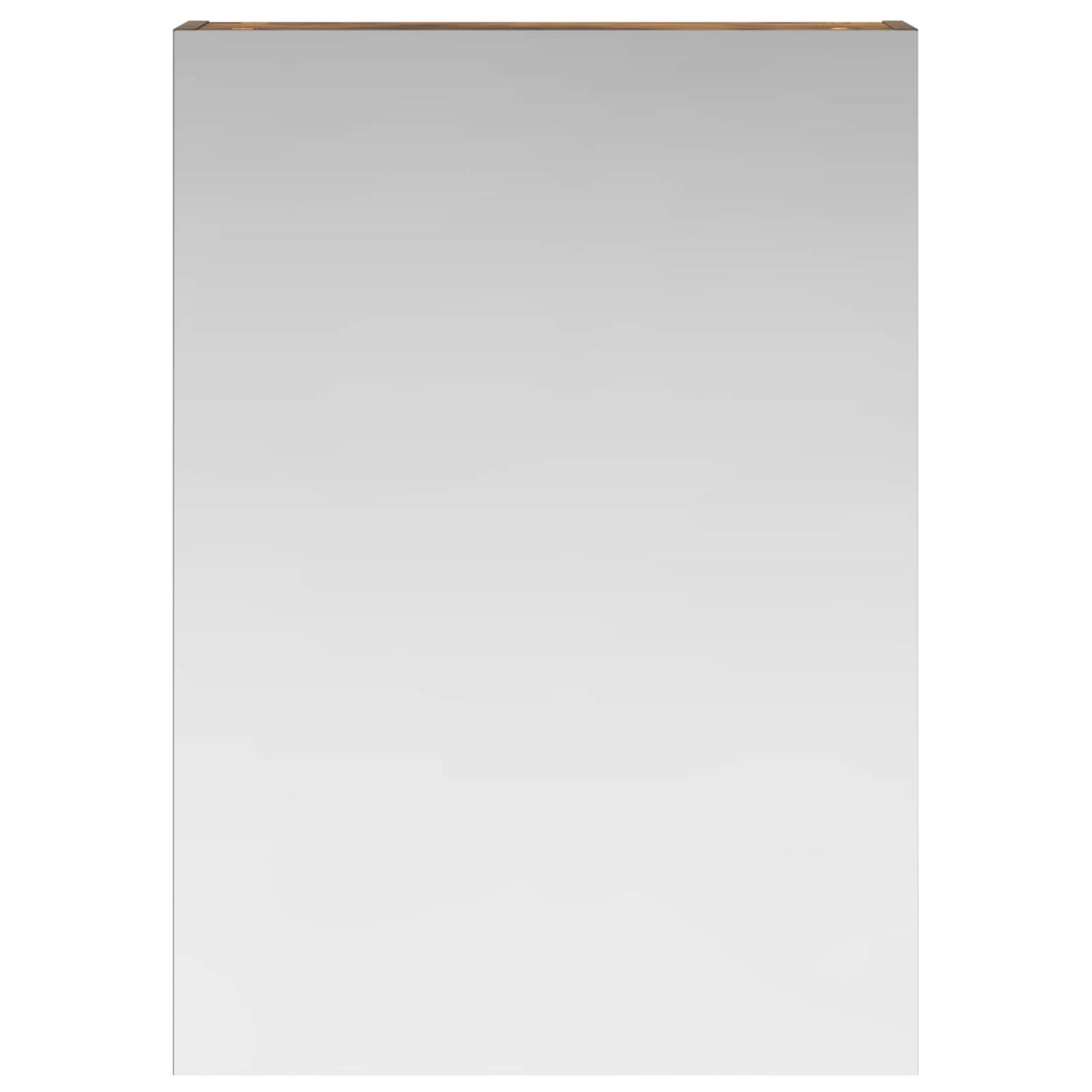 vidaXL Bathroom Mirror Cabinet with Shelf Smoked Oak 50 x 14.5 x 70 cm