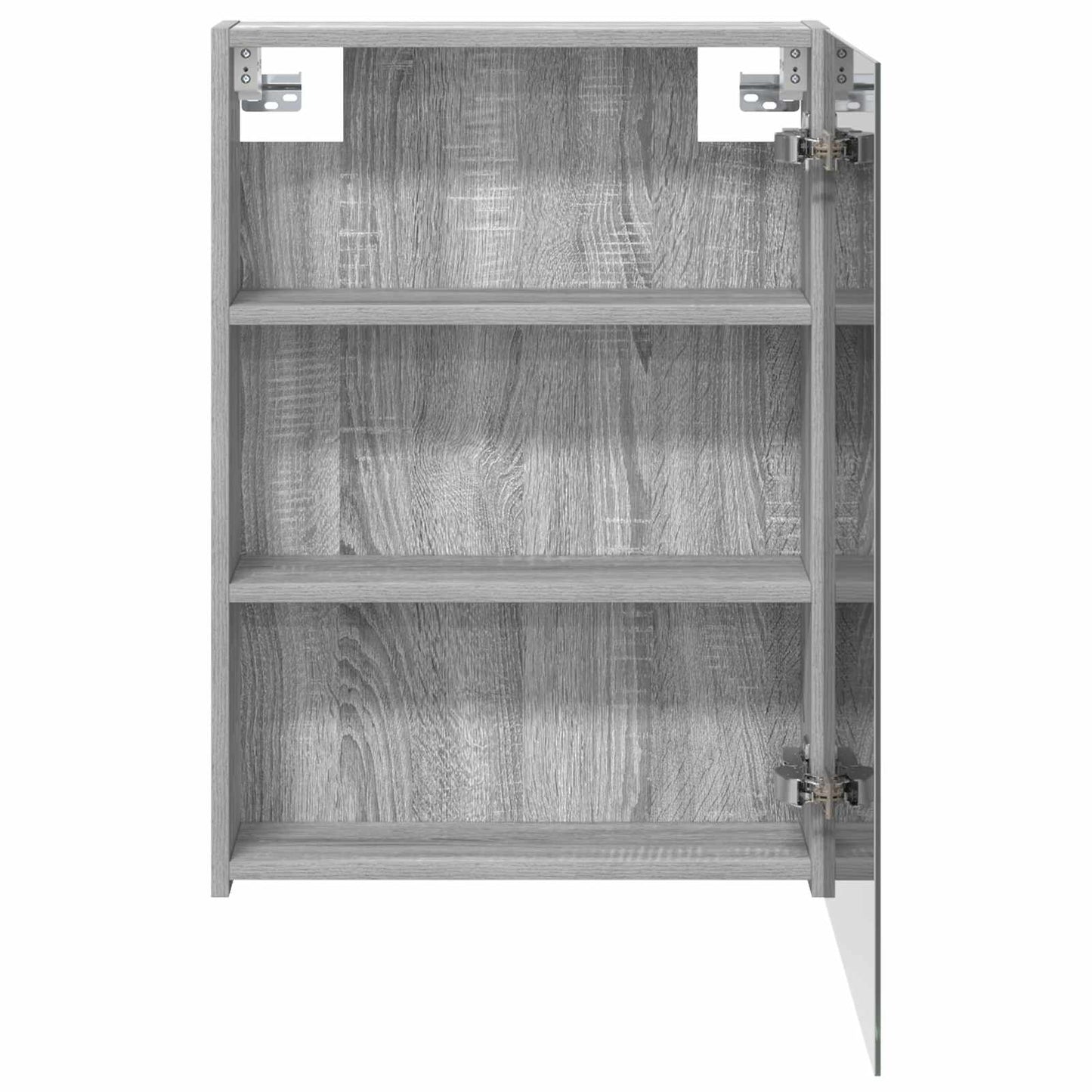 vidaXL Bathroom Mirror Cabinet with Door Grey Sonoma 50 x 14.5 x 70 cm