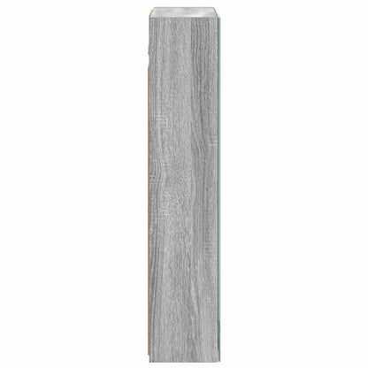 vidaXL Bathroom Mirror Cabinet with Door Grey Sonoma 50 x 14.5 x 70 cm