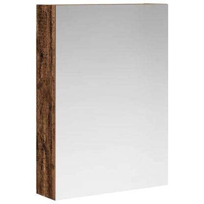 vidaXL Bathroom Mirror Cabinet with Shelf Old Wood 50 x 14.5 x 70 cm