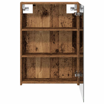 vidaXL Bathroom Mirror Cabinet with Shelf Old Wood 50 x 14.5 x 70 cm