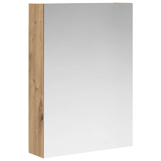 vidaXL Bathroom Mirror Cabinet Artisian Oak 50 x 14.5 x 70 cm
