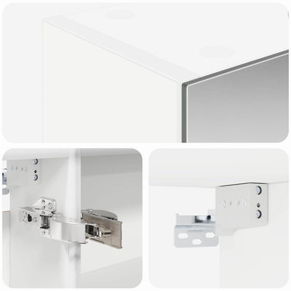 vidaXL Bathroom Mirror Cabinet White 50 x 14.5 x 70 cm Engineered wood