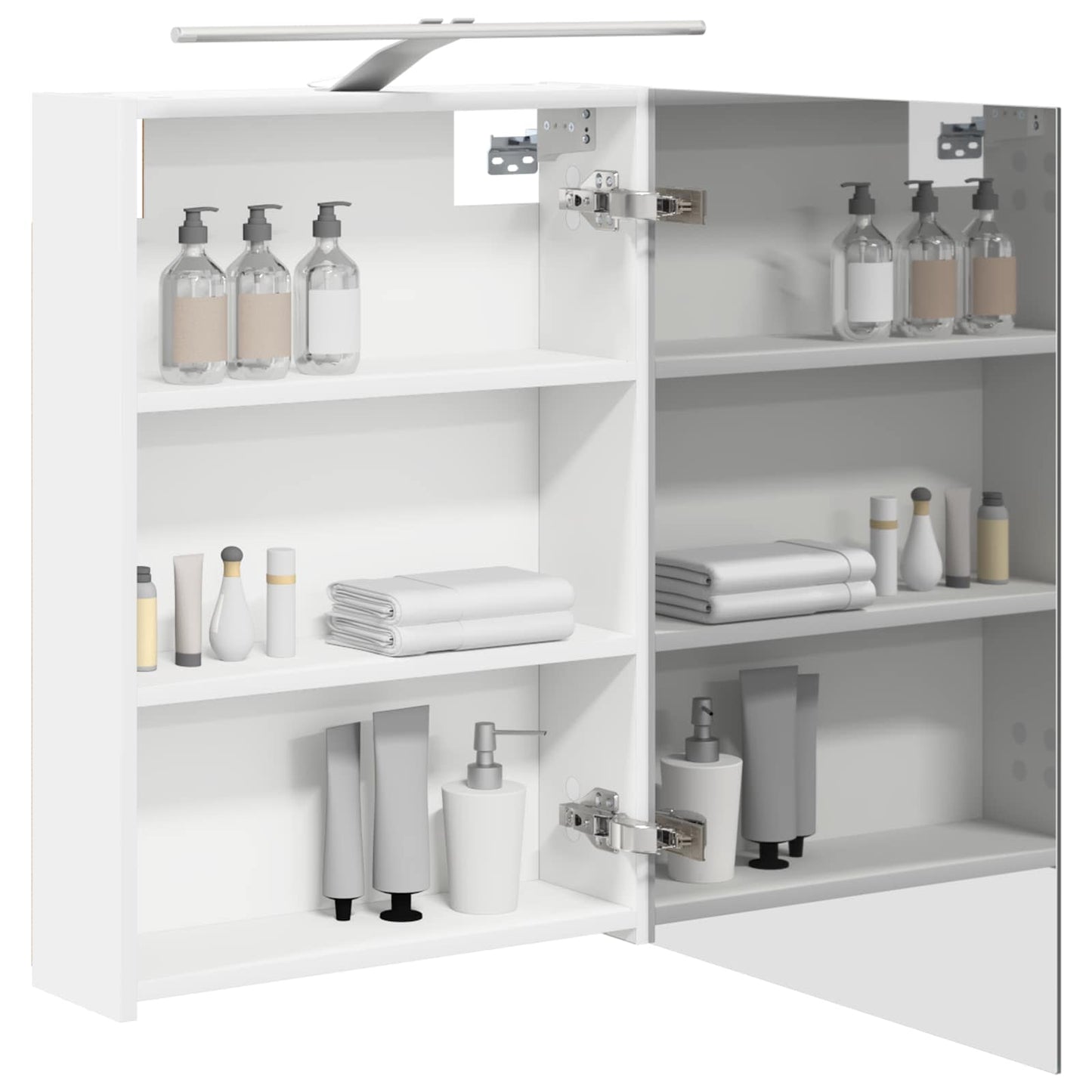 vidaXL Bathroom Mirror Cabinet White 50 x 14.5 x 70 cm Engineered wood