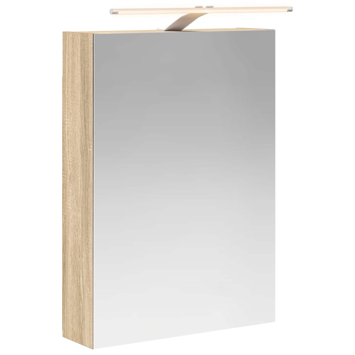 vidaXL Bathroom Mirror Cabinet with Shelf Sonoma Oak 50 x 14.5 x 70 cm