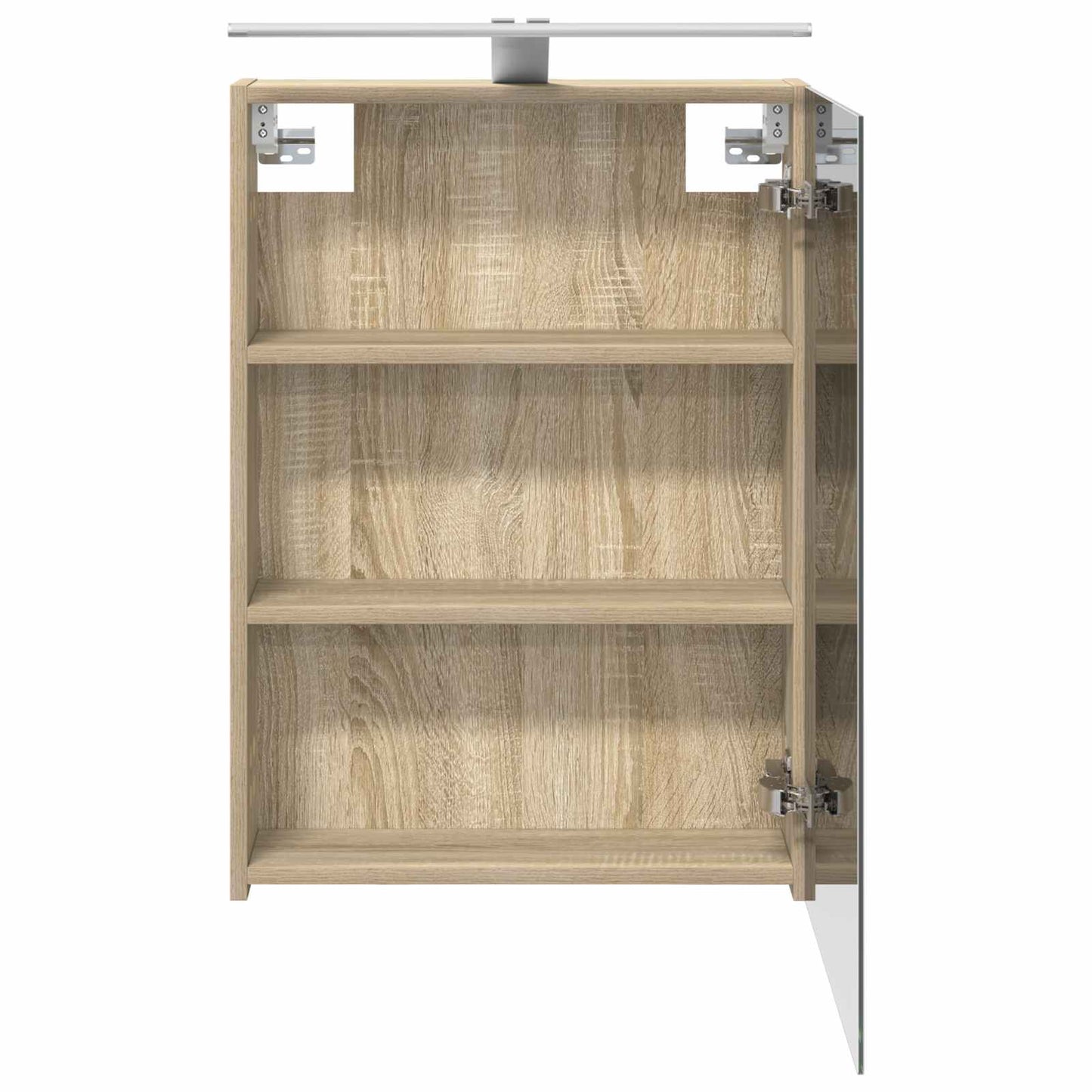 vidaXL Bathroom Mirror Cabinet with Shelf Sonoma Oak 50 x 14.5 x 70 cm