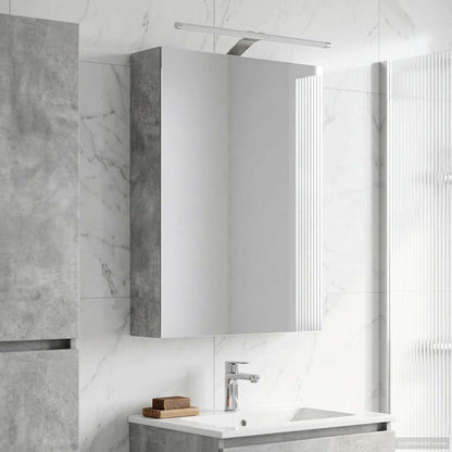 vidaXL Bathroom Mirror Cabinet Concrete Grey 50 x 14.5 x 70 cm